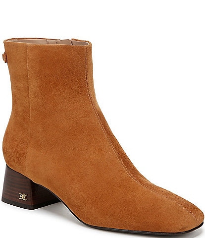 Sam Edelman Paige Suede Square Toe Dress Booties