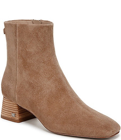 Sam Edelman Paige Suede Square Toe Dress Booties