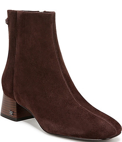 Sam Edelman Paige Suede Square Toe Dress Booties