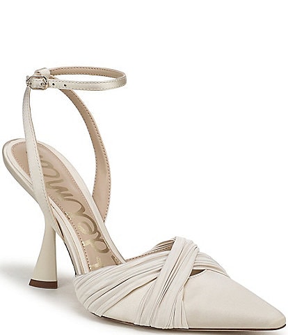 Sam Edelman Patrice Pointed Toe Ankle Strap Stiletto Pumps