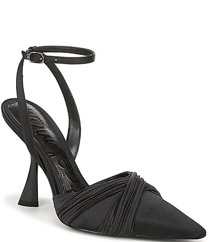 Sam Edelman Patrice Pointed Toe Ankle Strap Stiletto Pumps