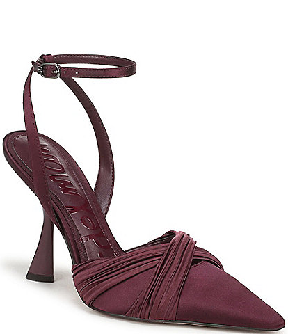Sam Edelman Patrice Pointed Toe Ankle Strap Stiletto Pumps