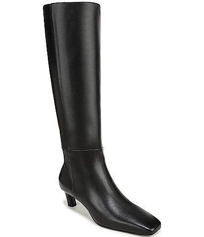 Sam Edelman Perla Leather Square Toe Tall Dress Boots
