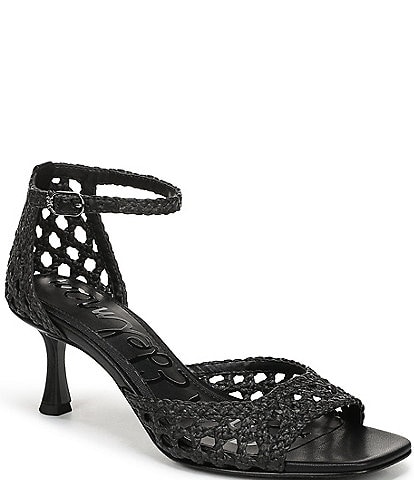 Sam Edelman Peyton Woven Raffia Ankle Wrap Dress Sandals