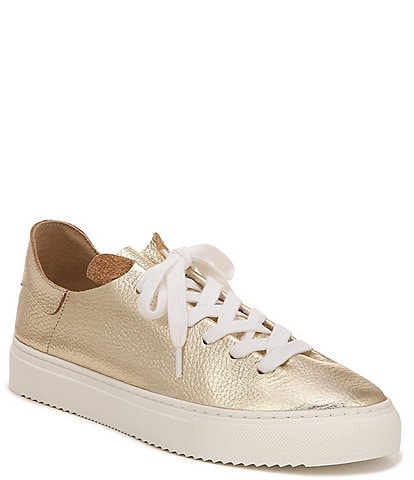 Sam Edelman Poppy Metallic Leather Lace-Up Sneakers