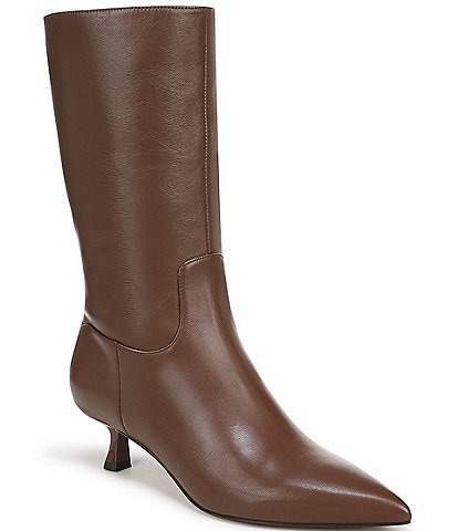Sam Edelman Ramona Leather Mid Calf Dress Boots