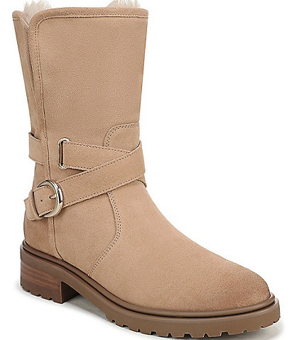 Sam Edelman Sophi Suede Faux Fur Lined Booties