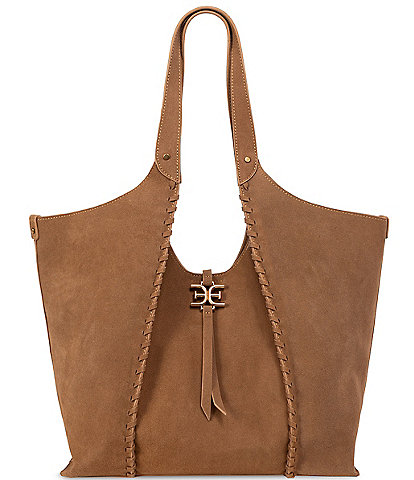 Sam Edelman Sylvia Medium Whipstitch Expandable Hobo Tote Bag