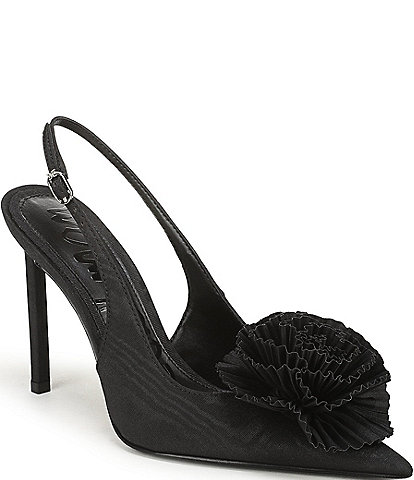 Sam Edelman Tegan Flore Moire Pointed Toe Slingback Pumps