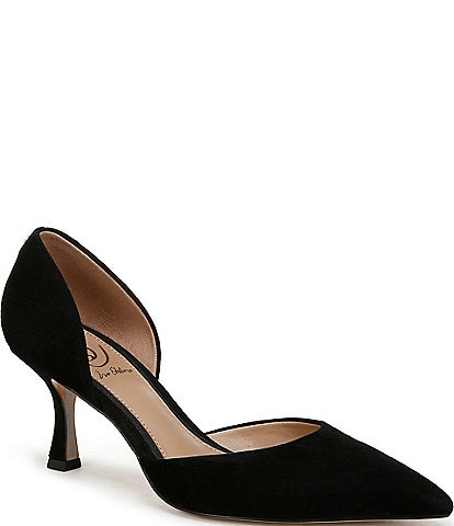 Sam Edelman Victoria Suede Cutout Pointed Toe Pumps