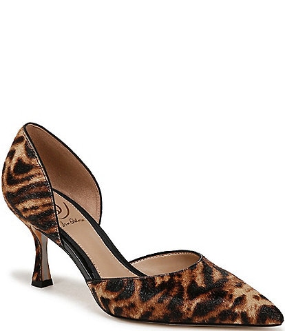 Sam Edelman Victoria Tiger Print Calf Hair Pumps