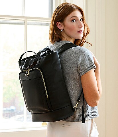 brown faux leather backpack womens Mini Leather Backpack Purse: Casual Travel Rucksack