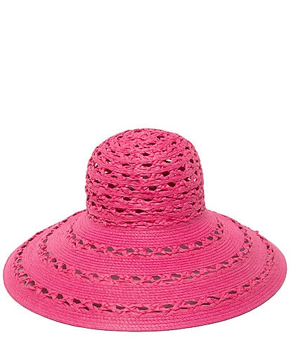 San Diego Hat Company Sierra Round Crown Raffia Wide Brim Sun Hat