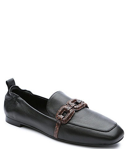 Sanctuary Blast Leather Chain Detail Loafers