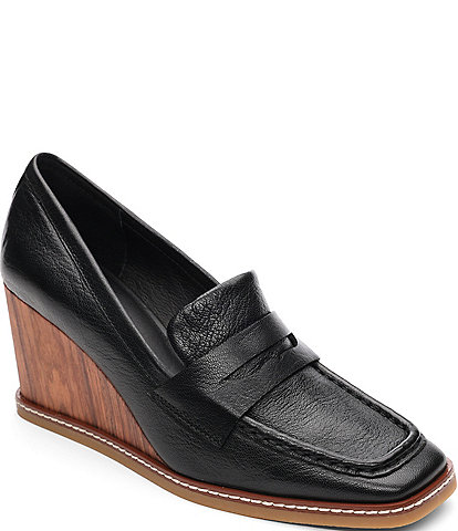 Sanctuary Cadence Leather Wedge Penny Loafers