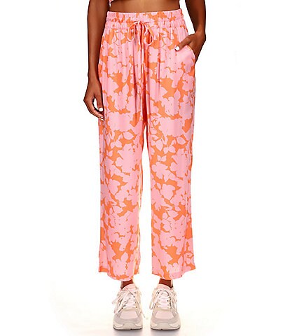 Sanctuary Carefree Floral High Rise Coordinating Ankle Pants