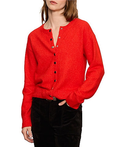 Sanctuary Must Have Collarless Long Sleeve Snap Front Cardigan