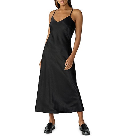 Sanctuary Spring Fling Mini Dress Black Adjustable Straps Womens XL Pintuck