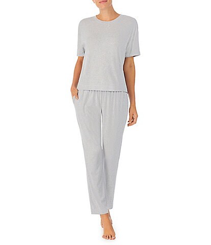 Sanctuary Soft Solid Knit Tee & Cropped Pants Pajama Set