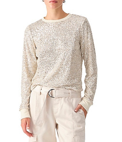 Dillards sequin tops online