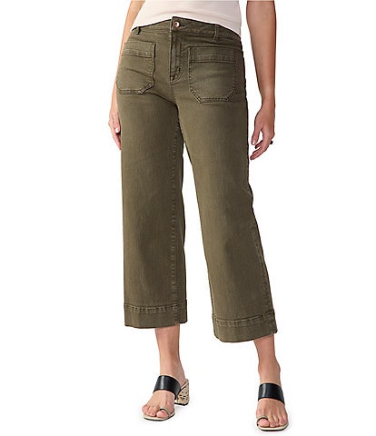 Sanctuary The Marine Comfort Stretch Cropped Wide Leg Jeans