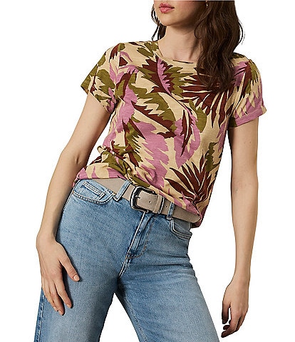 Sanctuary The Perfect Tee Printed Crew Neck Short Sleeve Top