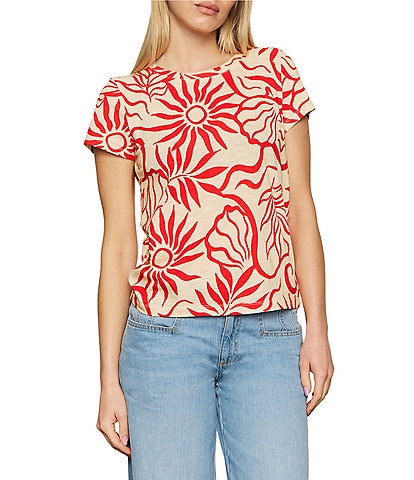 Sanctuary The Perfect Tee Sunny Crew Neck Short Sleeve Top