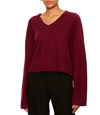 Sanctuary Vanna V-Neck Long Sleeve Sweater