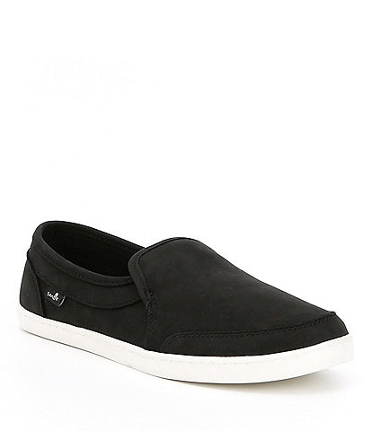 sanuk leather loafers