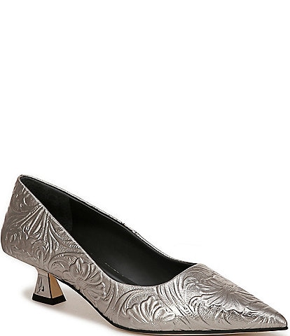 Sarto by Franco Sarto Diva Metallic Embossed Leather Dress Pumps