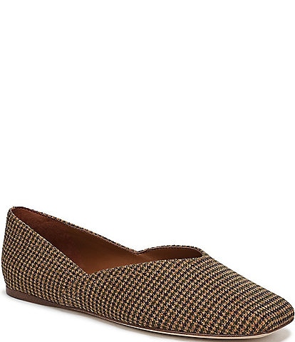 Sarto by Franco Sarto Flexa Adalina Houndstooth Fabric Slip On Flats