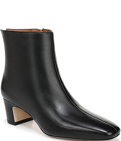 Sarto by Franco Sarto Flexa Savino Leather Square Toe Booties