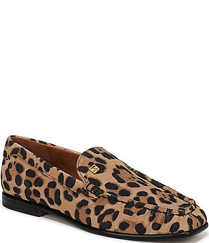 Sarto by Franco Sarto Lainey Leopard Print Suede Loafers