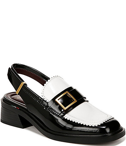 Sarto by Franco Sarto Leather Sling Back Loafers