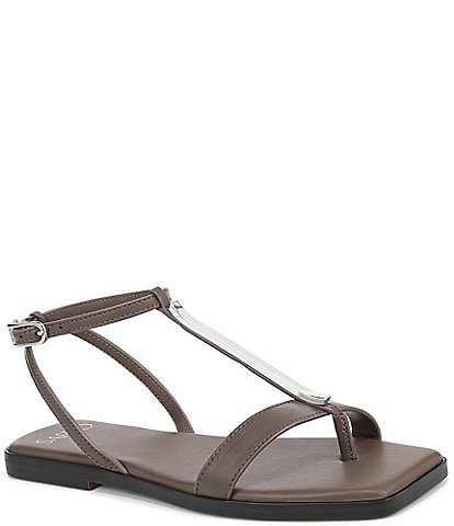 Sarto by Franco Sarto Logan Leather Thong Sandals