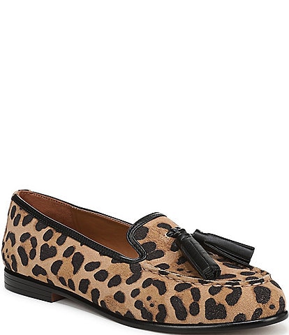 Sarto by Franco Sarto Minerva2 Leopard Print Suede Tassel Loafers
