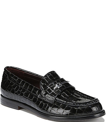 Sarto by Franco Sarto Riley Crocodile Print Leather Loafers