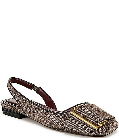 Sarto by Franco Sarto Tracy Sling2 Herringbone Slingback Flats