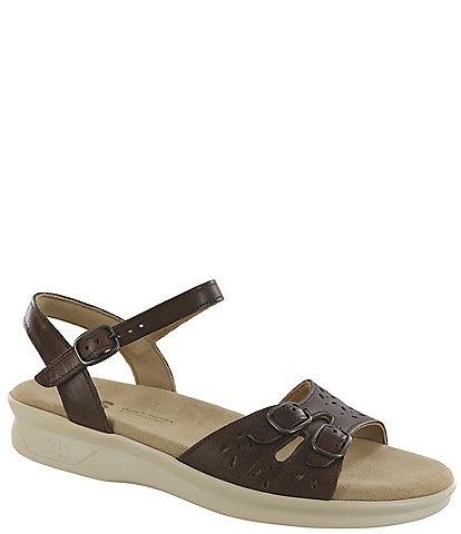 SAS Duo Leather Wedge Sandals