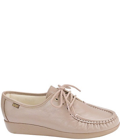 SAS Siesta Leather Wedge Oxfords