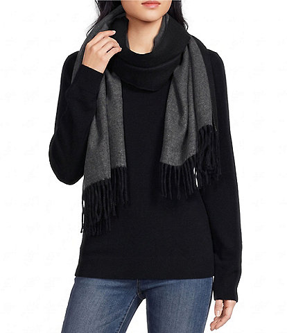 SASSO + SMYTH Double Sided Fringe Scarf Wrap