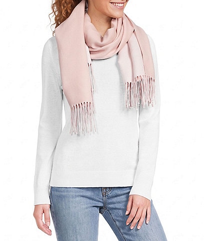 SASSO + SMYTH Double Sided Fringe Scarf Wrap
