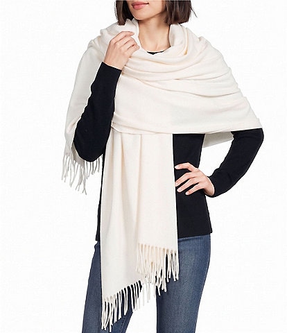 SASSO + SMYTH Oversized Fringe Scarf Wrap