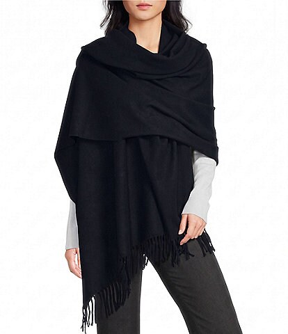 SASSO + SMYTH Oversized Fringe Scarf Wrap