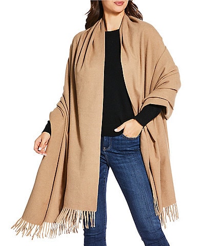 SASSO + SMYTH Oversized Fringe Travel Wrap