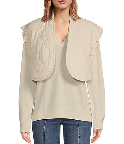 SASSO + SMYTH Quilted Crop Vest