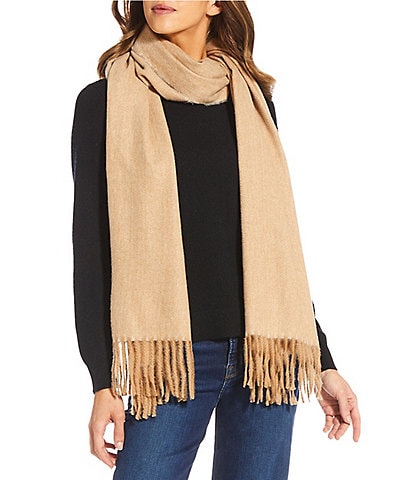 SASSO + SMYTH Solid Brushed Oversized Scarf Wrap