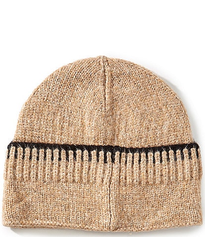 SASSO + SMYTH Solid Contrast Stitch Beanie