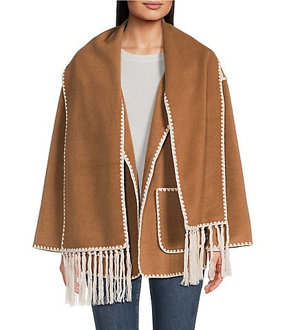SASSO + SMYTH Stitch Edge Jacket Scarf Set