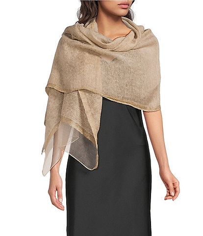 SASSO + SMYTH Wool Silk Evening Wrap
